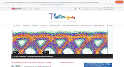 Desktop Screenshot of photoniques.com
